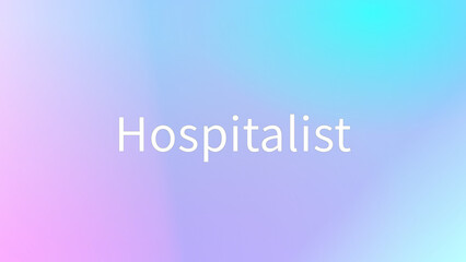 Hospitalist のグラデーション背景イラスト