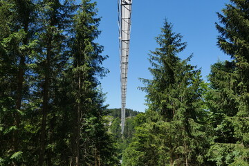 Fußgängerbrücke Skywalk bei Willingen Upland im Rothaargebirge