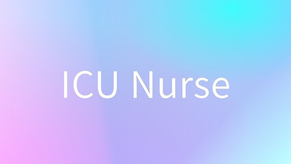 ICU Nurse のグラデーション背景イラスト