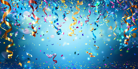 background with confetti