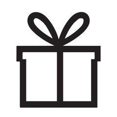gift box vector silhouette