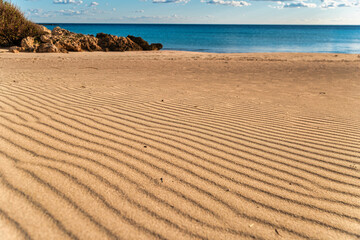 Mare in inverno: Dune di sabbia e il mare
