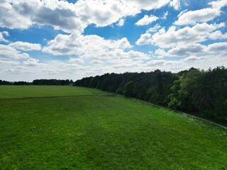 British Countryside Landscape Near Bath City of England UK