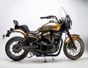 Fototapeta premium Motorcycle on a white background