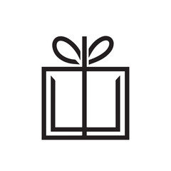 gift box vector silhouette