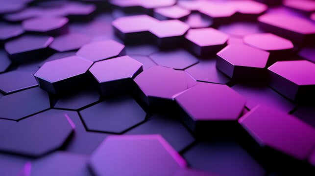 Purple hexagonal patterns layered on a darker background for best  effect. 