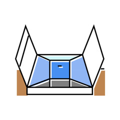 shelter hurricane disaster color icon vector. shelter hurricane disaster sign. isolated symbol illustration