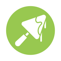 Mason Trowel Vector Gylph Icon. Eps 10 File 