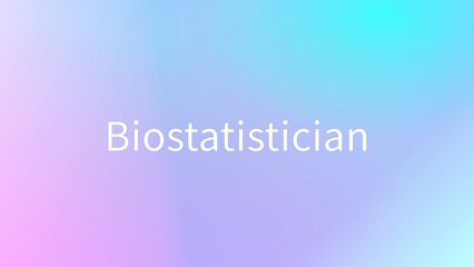 Biostatistician のグラデーション背景イラスト