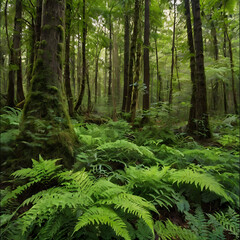 Obraz premium forest in the morning