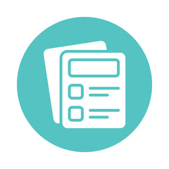 Project Task Vector Gylph Icon. Eps 10 File 