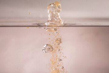 farbe tropfen wasser orange