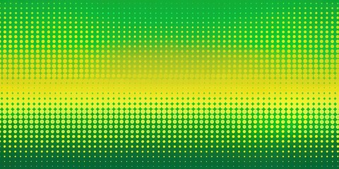 Fototapeta premium Abstract green and yellow halftone pattern, halftone, abstract, green, yellow, design, texture, background, digital, graphic