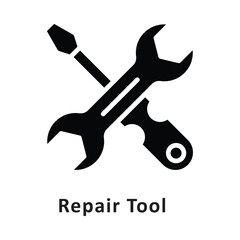 Repair Tool  Vector Glyph Icon. Eps file 10