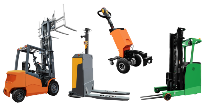 Collection set electric forklift