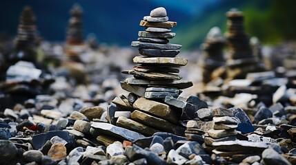 Fototapeta premium various types of stones there as a heritage site of civilization 
