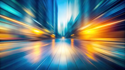 Obraz premium Moving blurry background with depth of field effect, abstract, motion, blurred, backdrop, dynamic, defocused, vibrant, colorful