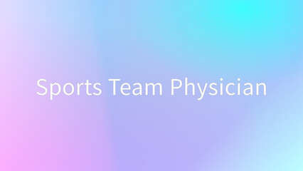 Sports Team Physician のグラデーション背景イラスト