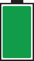 Battery charge level indicator icon. level battery energy. Battery charging symbol. Phone bar status sign. Vector illustration isolated on transparent background.