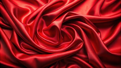 Obraz premium Vibrant red satin background for elegant and luxurious aesthetic, red, satin, background, fabric, luxurious, elegant, smooth