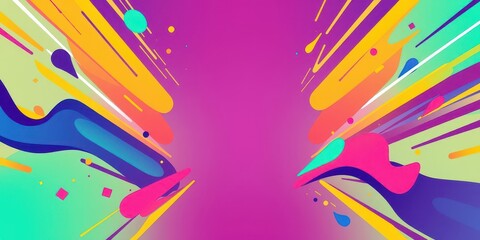 Fototapeta premium A dynamic flyer mockup layout with vibrant colors and modern design elements, advertising, dynamic
