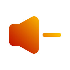 volume down gradient icon