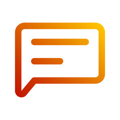 Fototapeta premium chat gradient icon