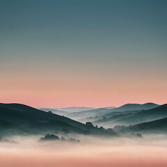 Obraz premium sunset in the mountains