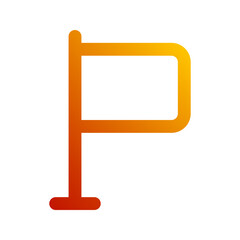 Obraz premium flag gradient icon