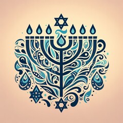 35 Wall art designs inspired by Hanukkah created by AI Izobrajen