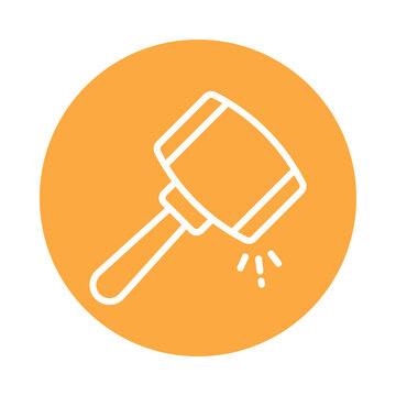 recommend clip art: Skid Loader Vector Gylph circle Outline Icon. Eps 10 File 