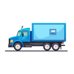 Fototapeta premium Design of truck car express delivery service icon logo illustration isolated on white background