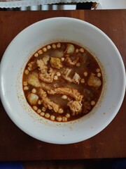 a portion of aci meatballs in a bowl