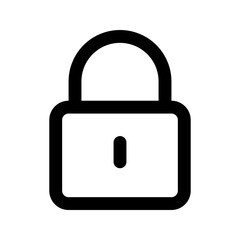 lock line icon