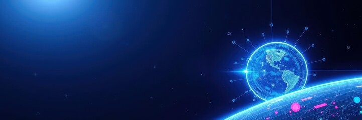 Obraz premium Sleek and minimalist white futuristic background with glowing digital elements, technology, digital