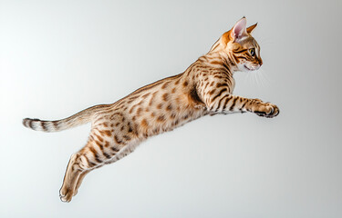 Naklejka premium Felino Saltando
