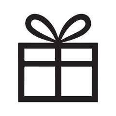gift box vector silhouette