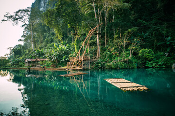 famous blue lagoon in the hot day © diy13