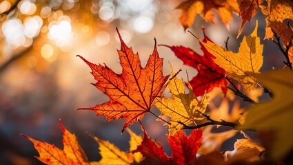 秋の色彩のダンス