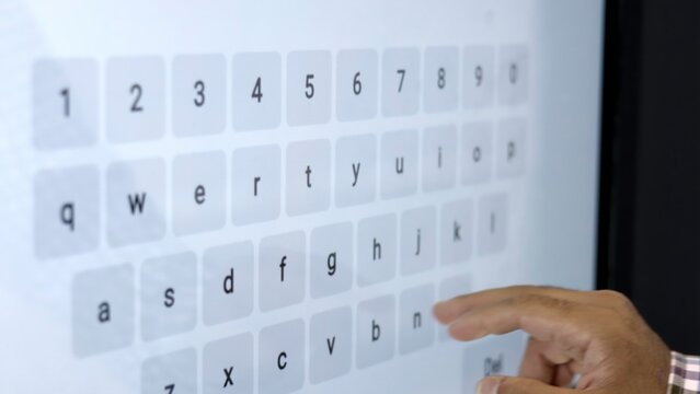 An advanced Interactive Touchscreen Keyboard Interface designed for enhanced user experience. Media