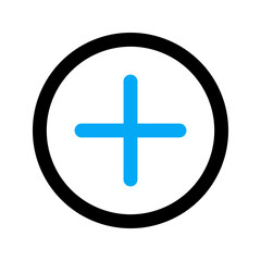 Obraz premium add line color icon