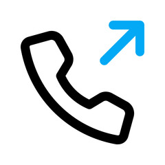 outgoing call line color icon