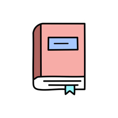 Book line icon, education and literature, vector graphics.