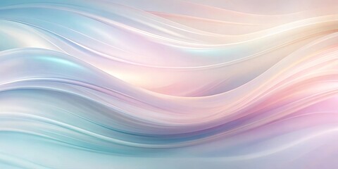 Obraz premium Abstract Pastel Swirling Waves Background Design for Elegant Presentations