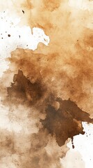 Abstract background with milk chocolate or mocha mousse liquid texture. Light brown wallpaper with waves and streaks. Coffee color with space for text.