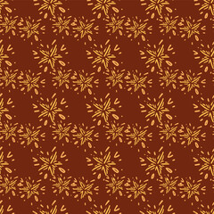 Seamless Christmas shiny stars vector pattern for festive design. Constellation