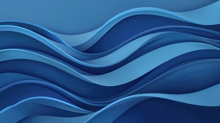 A blue water wave background with smooth lines integrated.