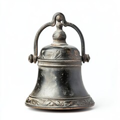 Vintage Alarm bell isolated on white 