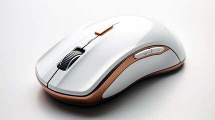 Computer gaming mouse isolated on white