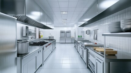Ideal for portraying a hygienic and well-maintained kitchen space